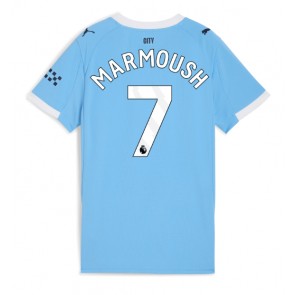 Manchester City Omar Marmoush #7 Hjemmebanetrøje Dame 2025-26 Kortærmet